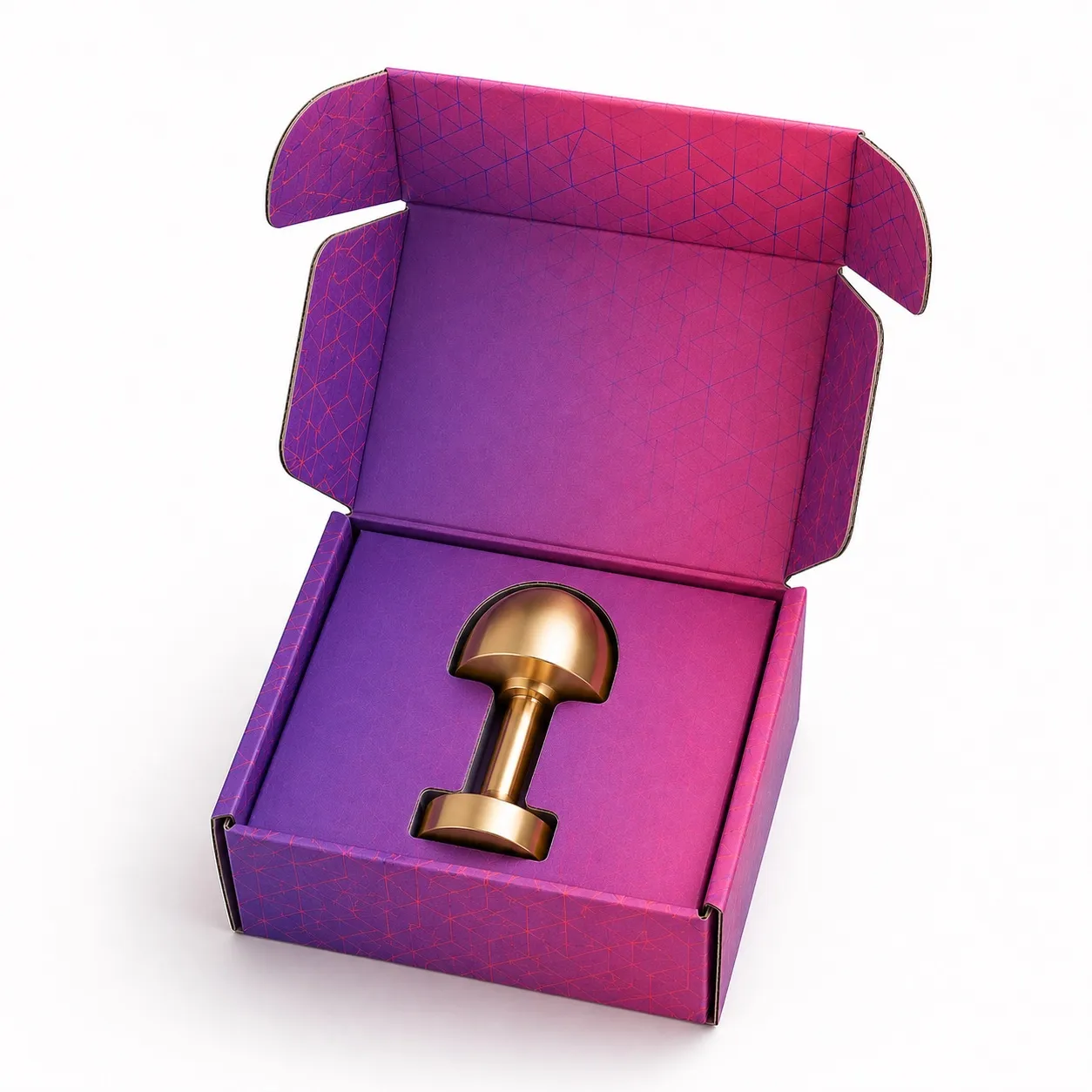 Boîte à oreilles imprimée avec calage carton empreinte pour une lampe