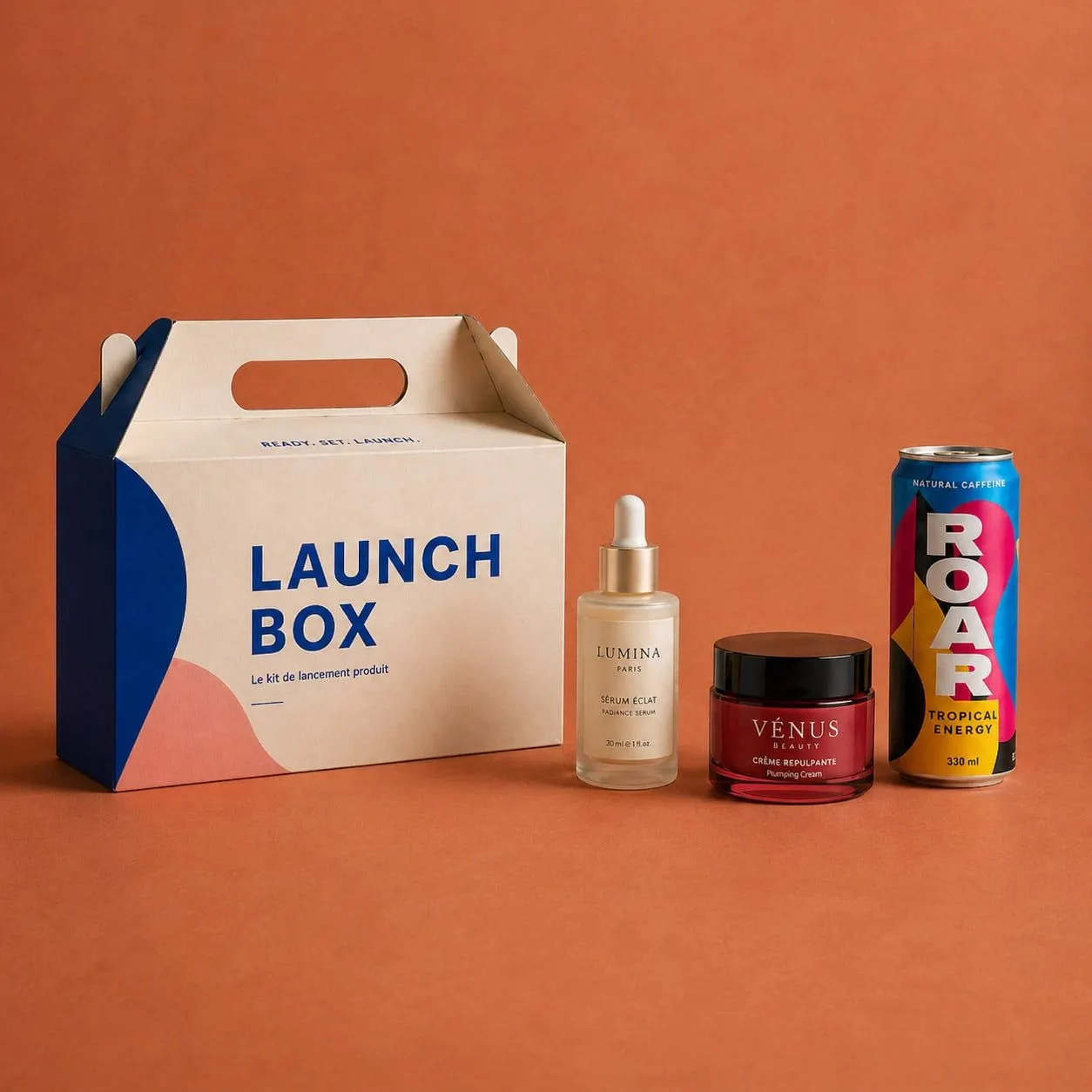 Launch Box Smartpack : coffret de lancement produit personnalisé avec calage