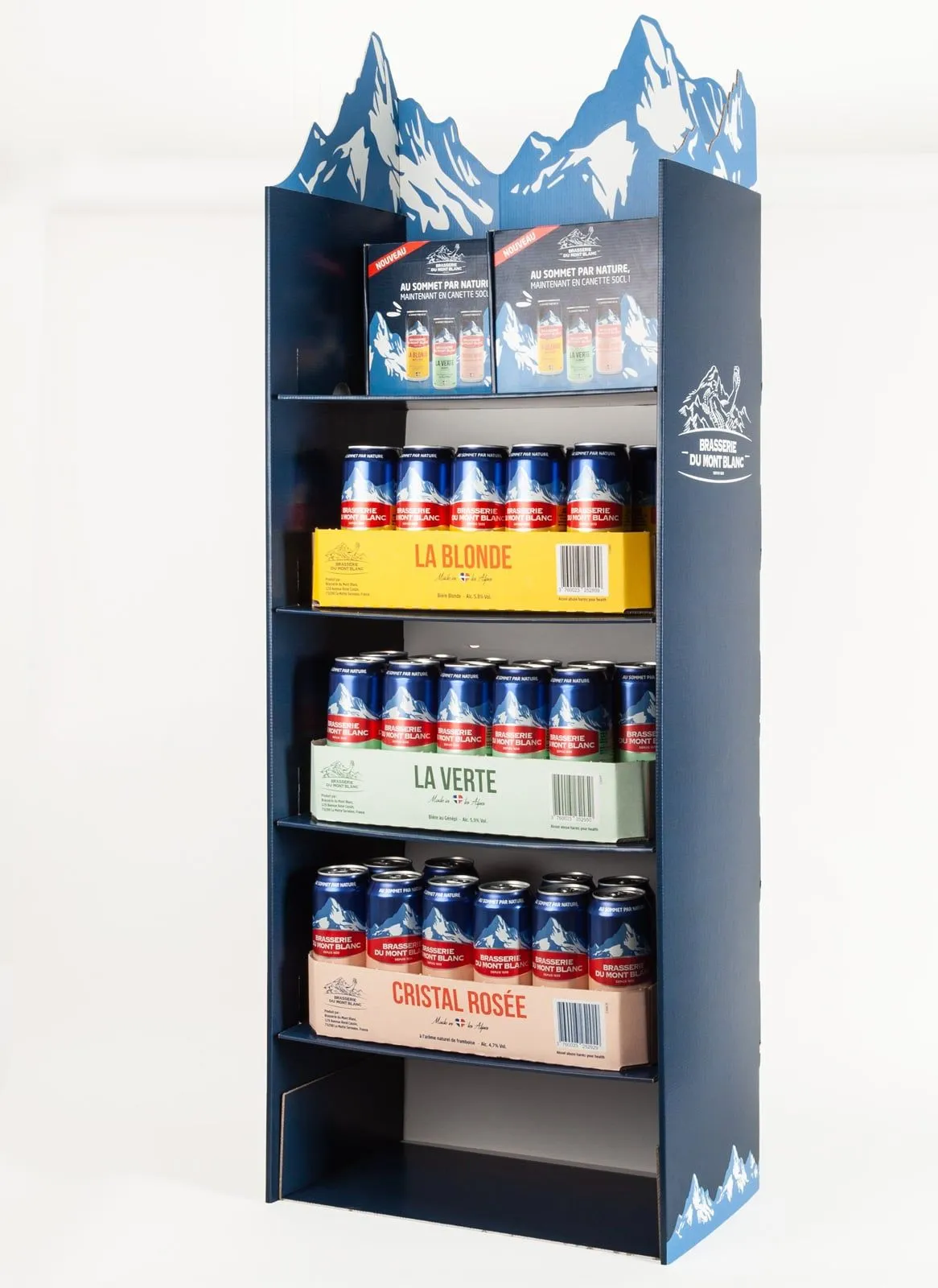 présentoir personnalisé bouteille