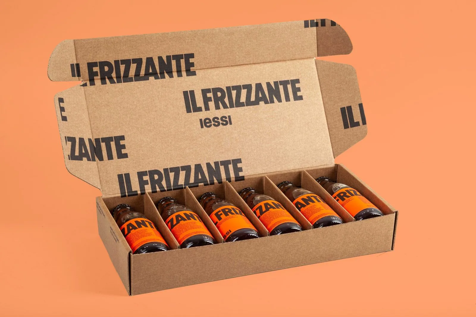 Coffret Il Frizzante six bouteilles avec cale accordéon
