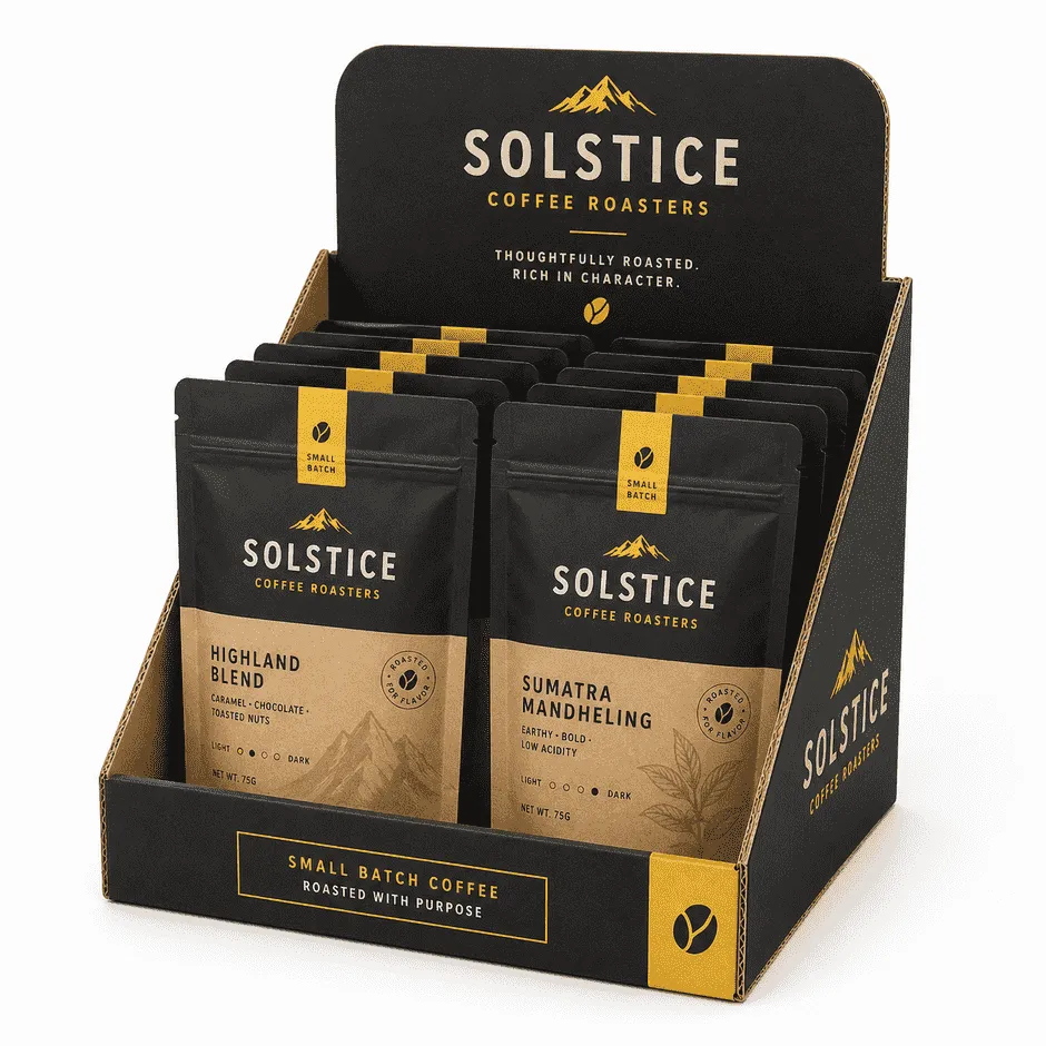 présentoir de comptoir personnalisable smartpack