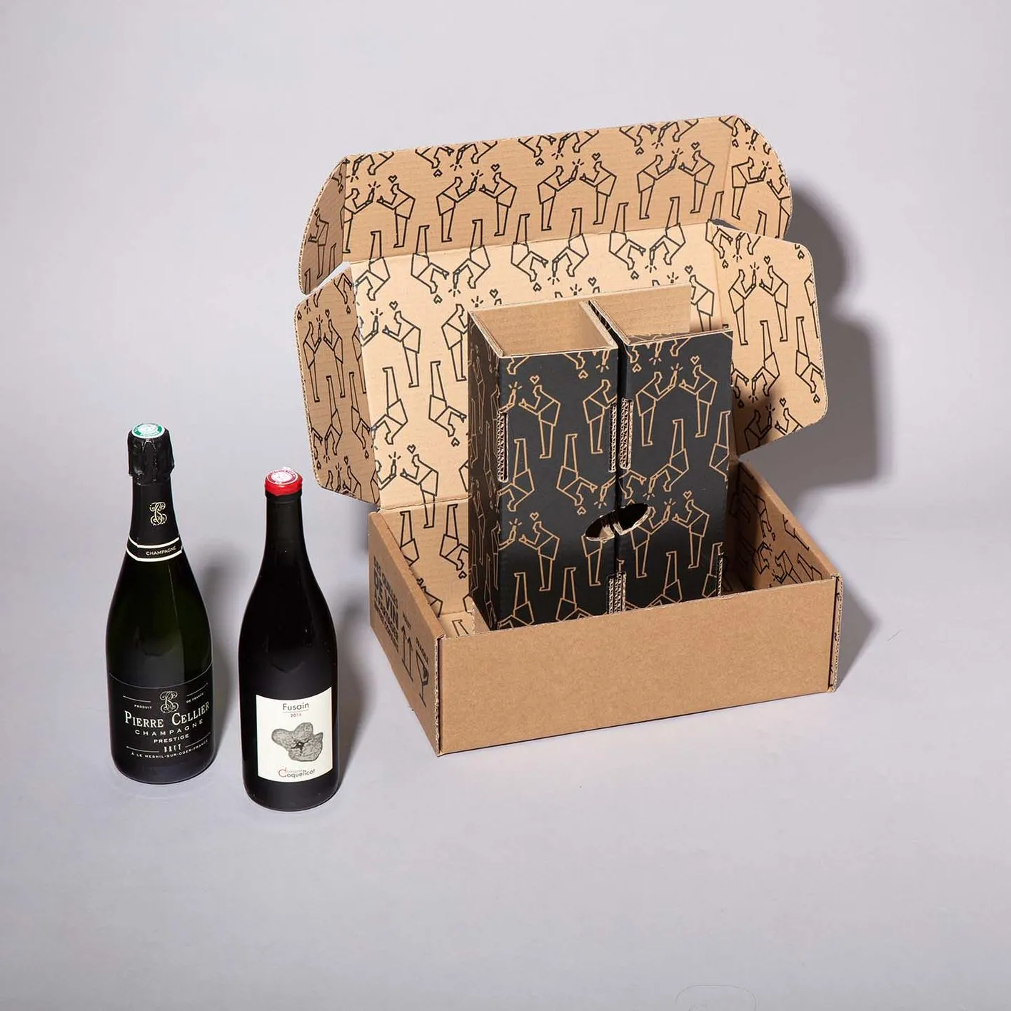 coffret d'expédition 2 bouteilles
