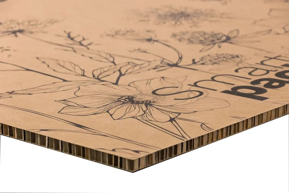 PLV en carton alvéolaire, impression éco design