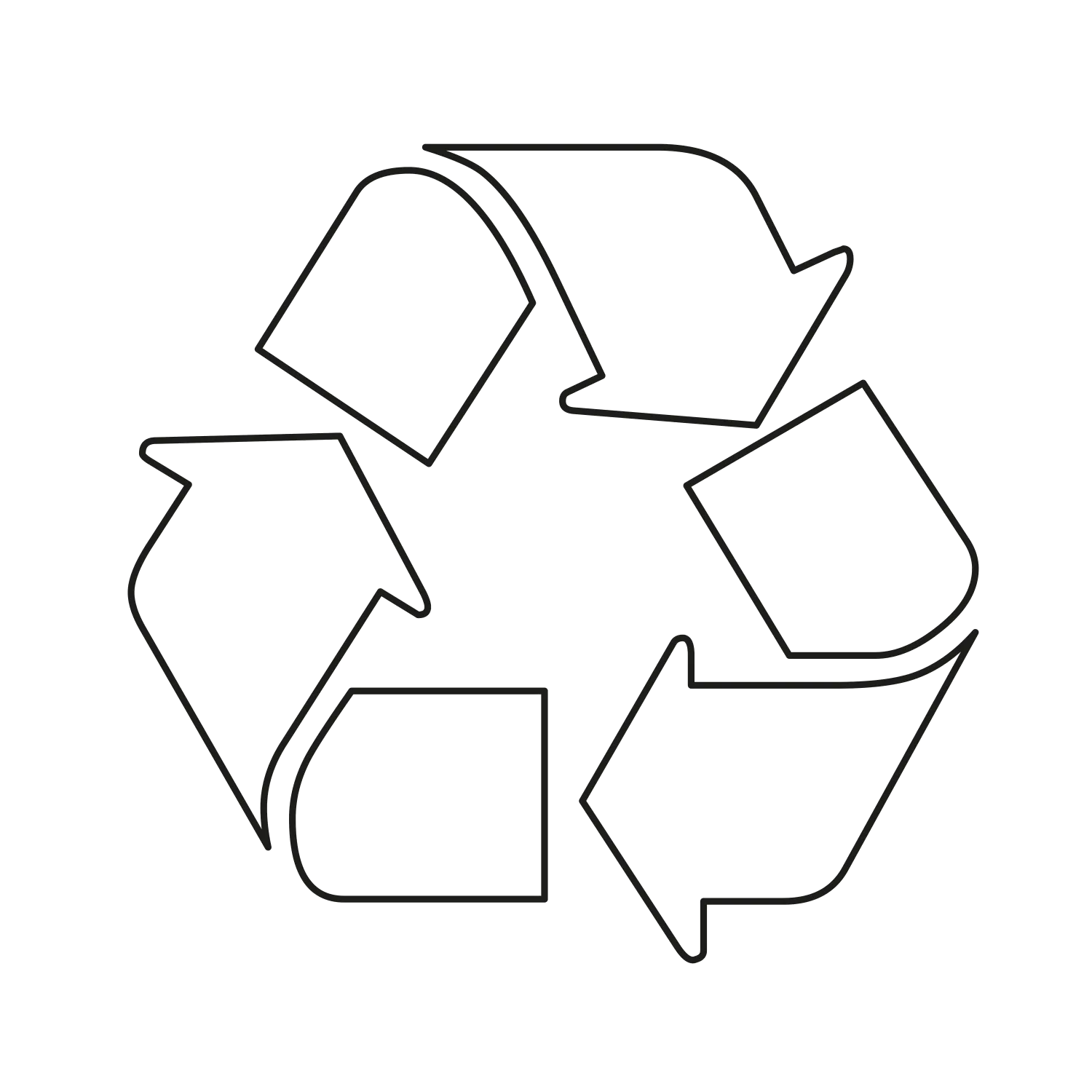 Emballage carton recyclable et recyclé