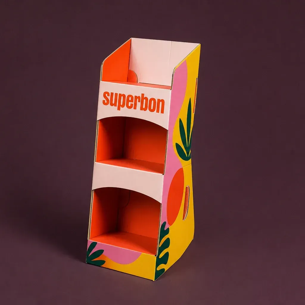 PLV de comptoir, PLV carton personnalisée, packaging carton personnalisé, emballage sur mesure, Smartpack, fabrication française