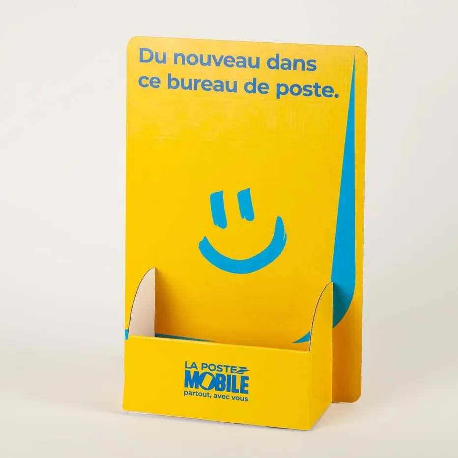 distributeur de flyer en carton la poste