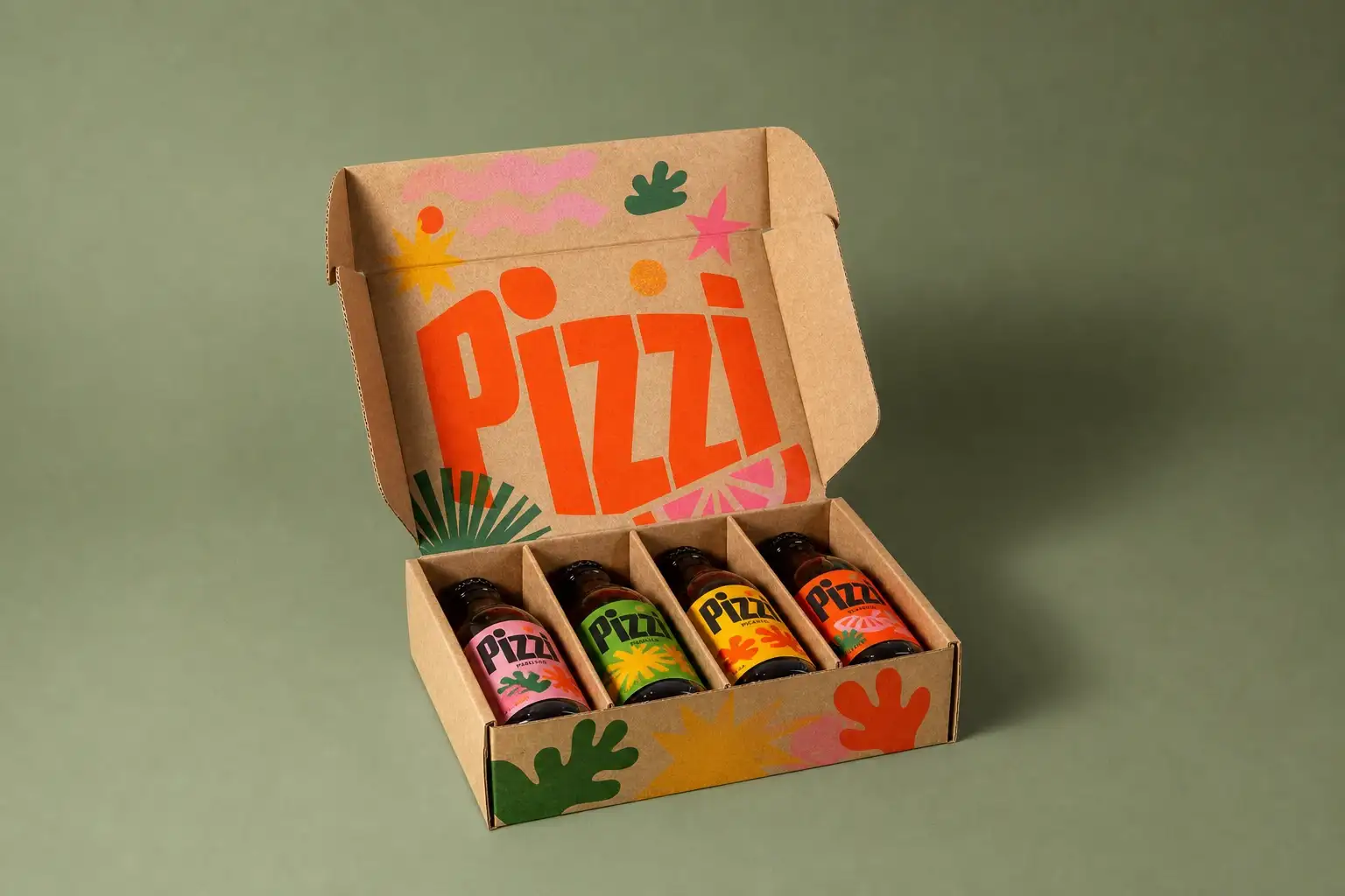 Coffret carton pour bouteilles avec calage