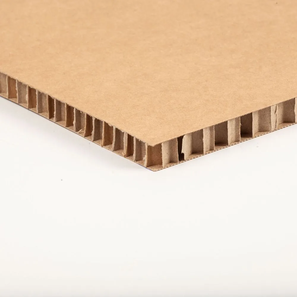 Panneau de carton alvéolaire naturel