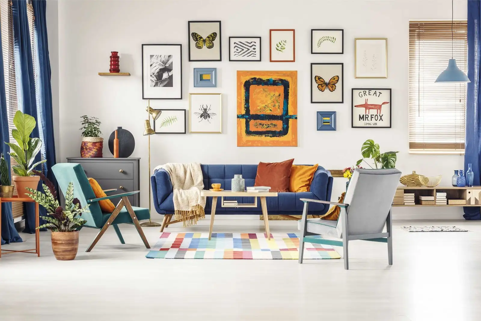 Galerie de posters au mur
