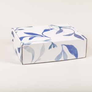 boite cadeau blue leaf