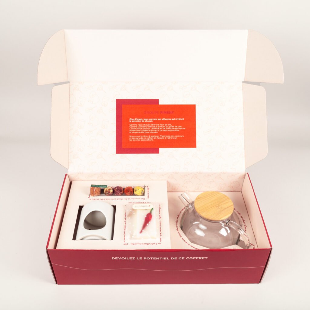 Coffret avec calage sur-mesure