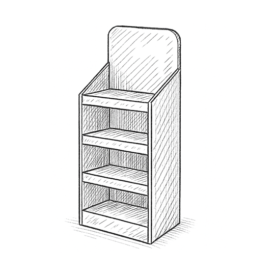 présentoir personnalisable carton