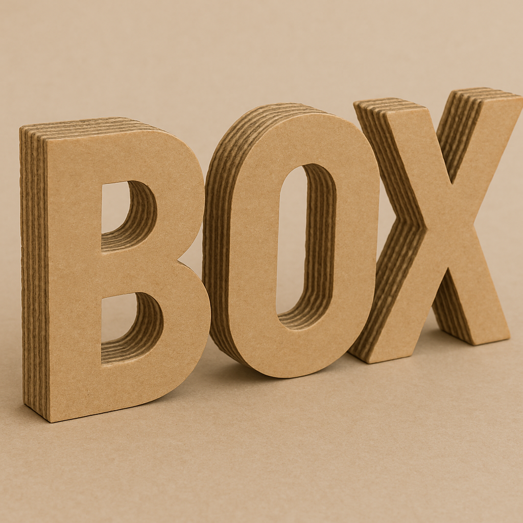 Lettre en carton et logo en carton sur-mesure 4 logo en carton - lettre en carton