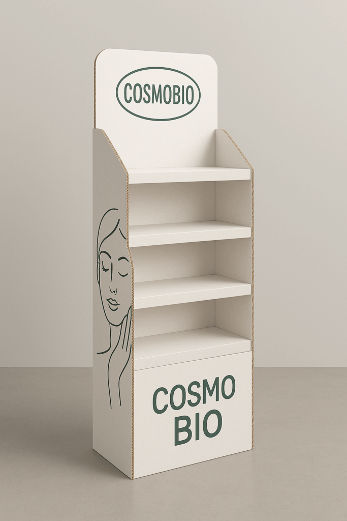 présentoir produit cosmétique