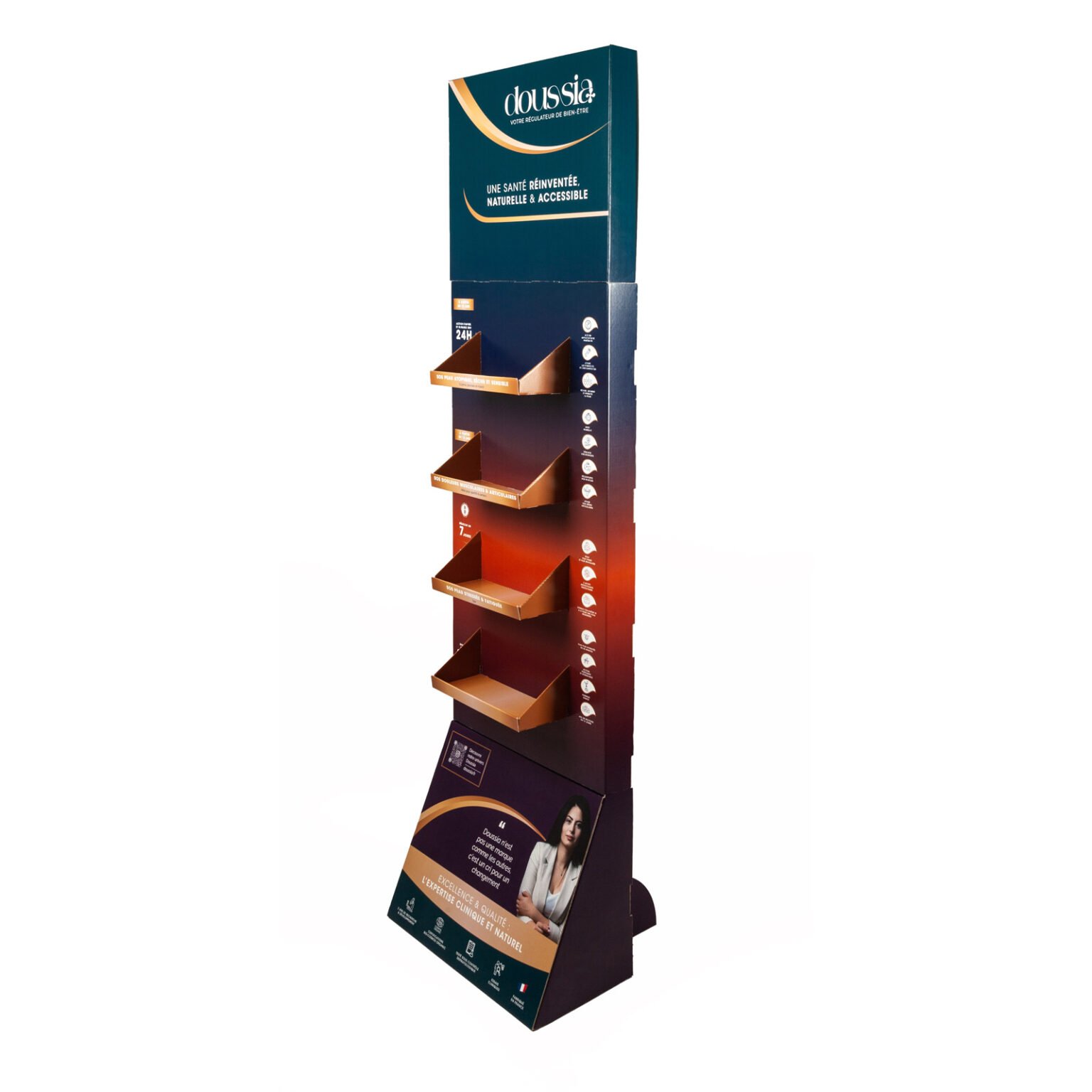 présentoir de sol carton