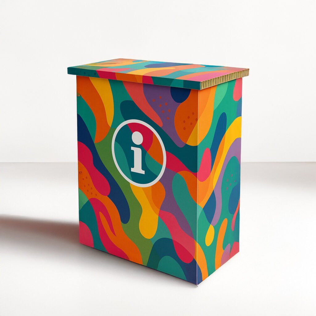 comptoir en carton personnalisable