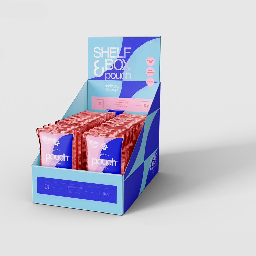 présentoir de comptoir et prêt à vendre