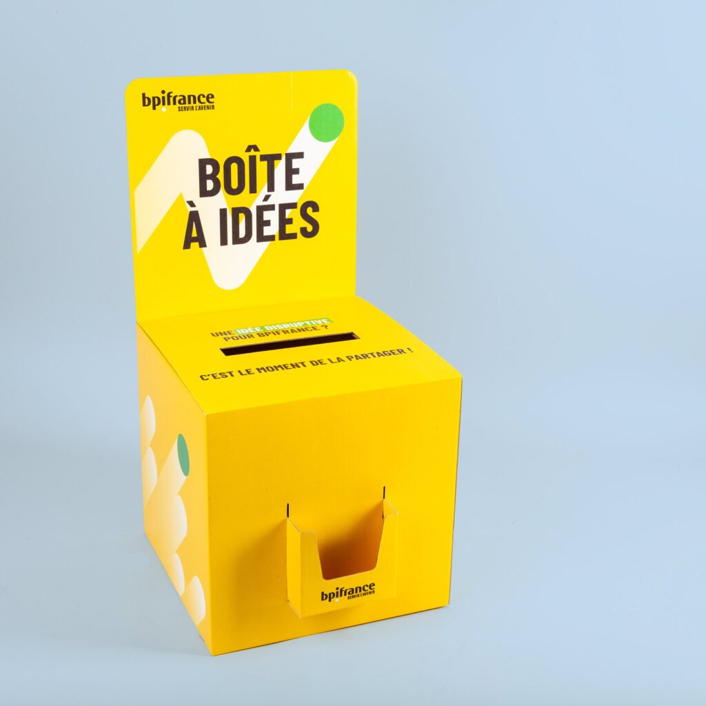 urne en carton sur mesure