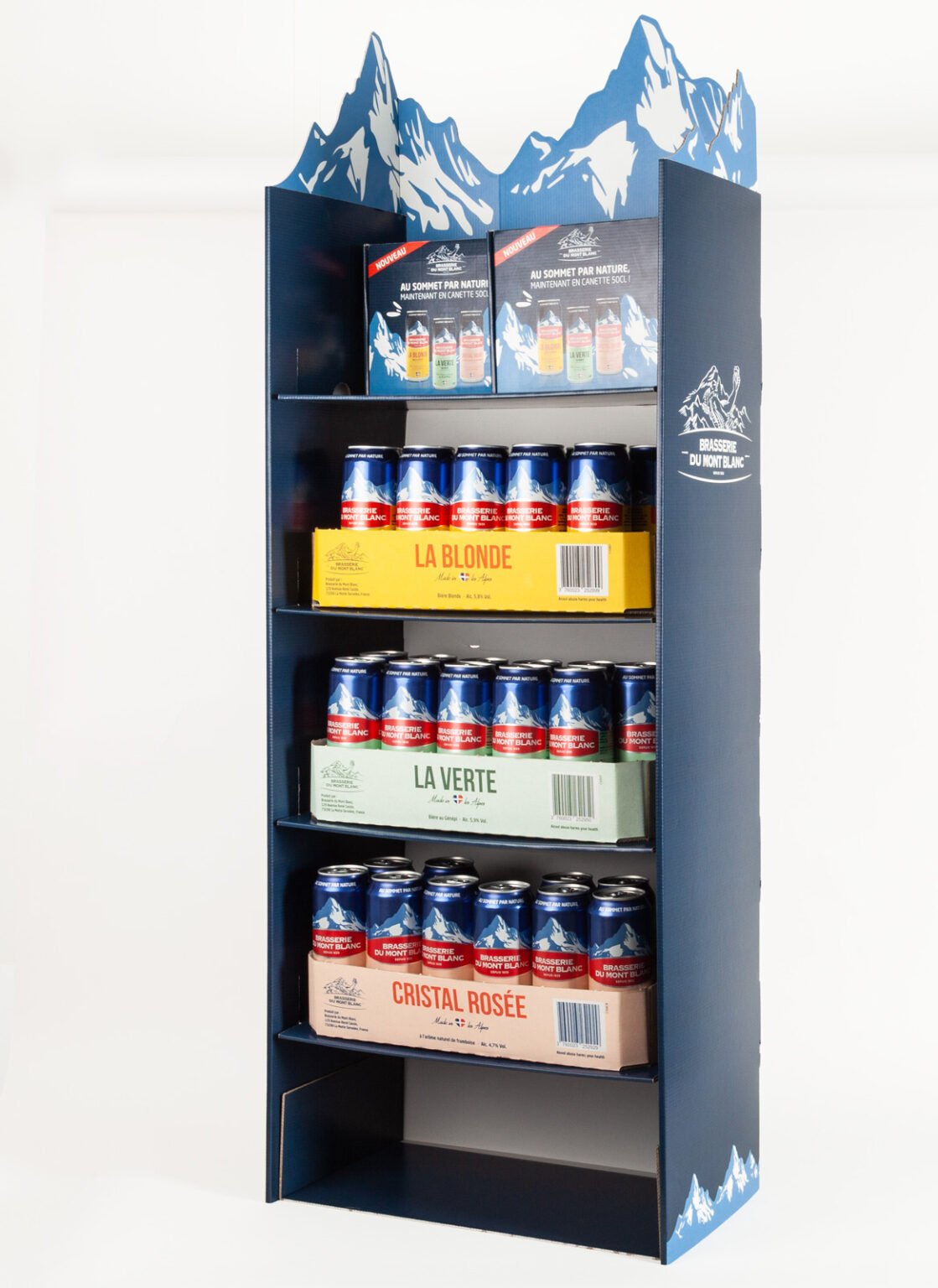 présentoir personnalisé bouteille