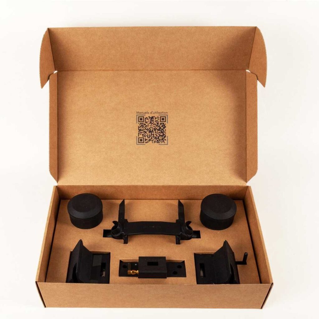 Emballage produit industriel avec calage sur-mesure