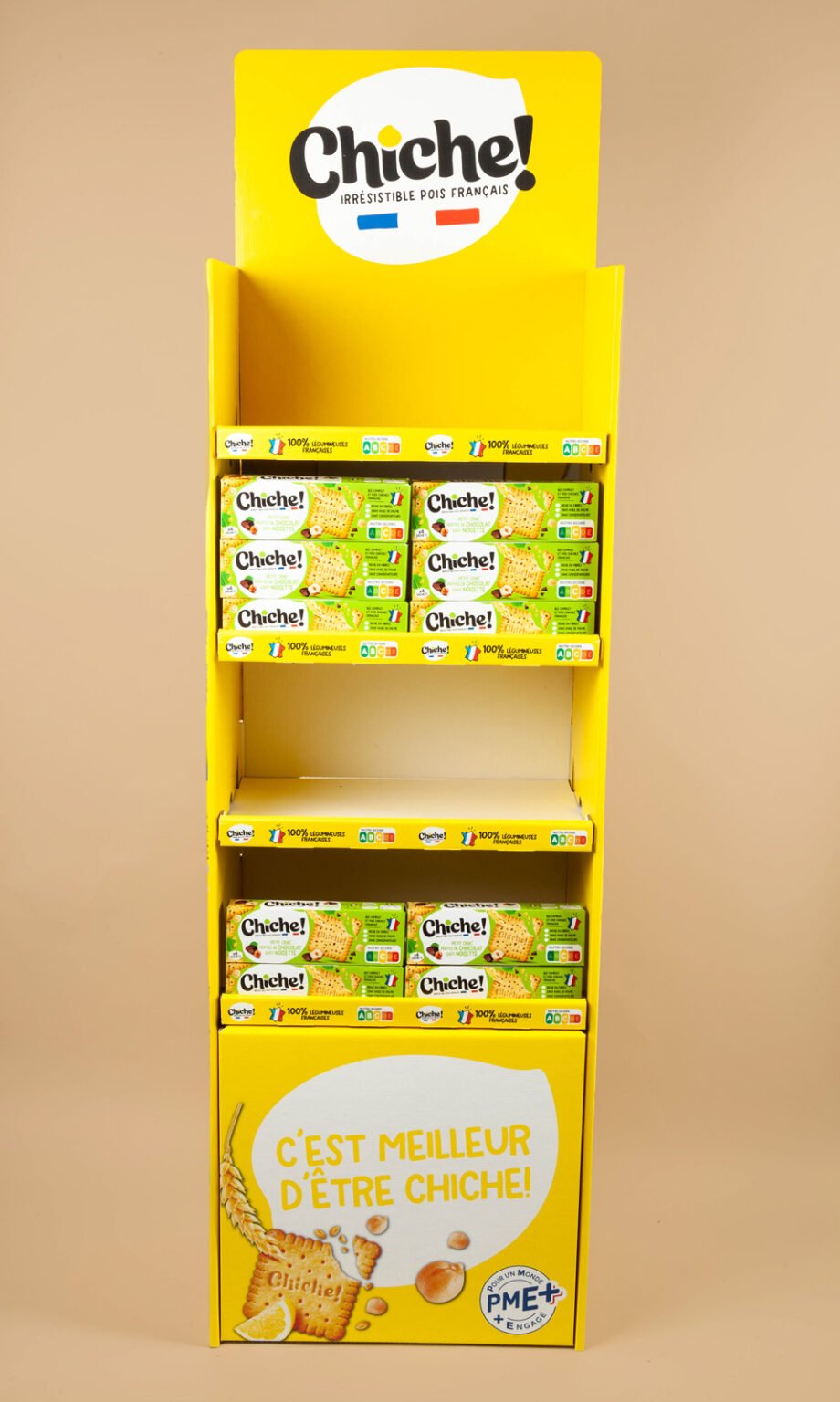 Présentoir quart de palette pour gateaux