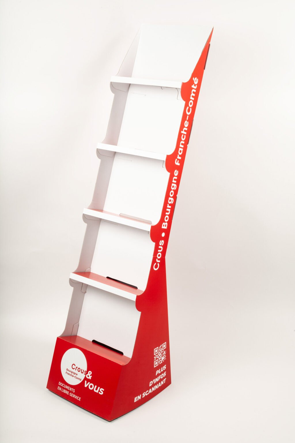 présentoir de sol pour brochure et flyer