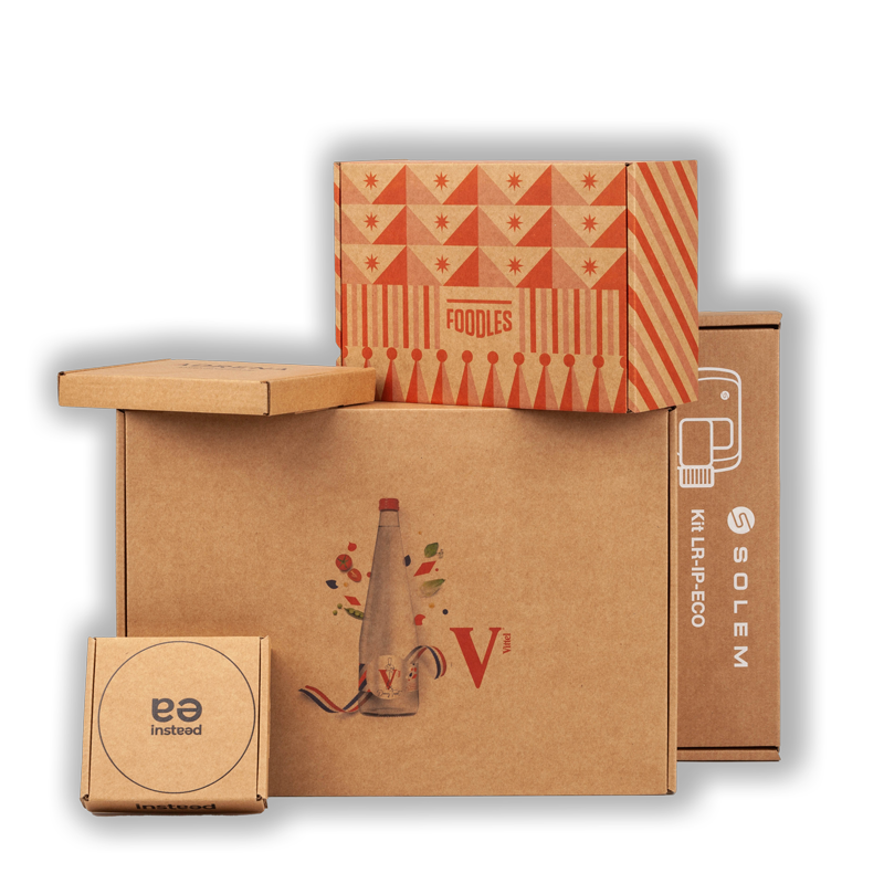 Boite d'expédition personnalisable e-commerce