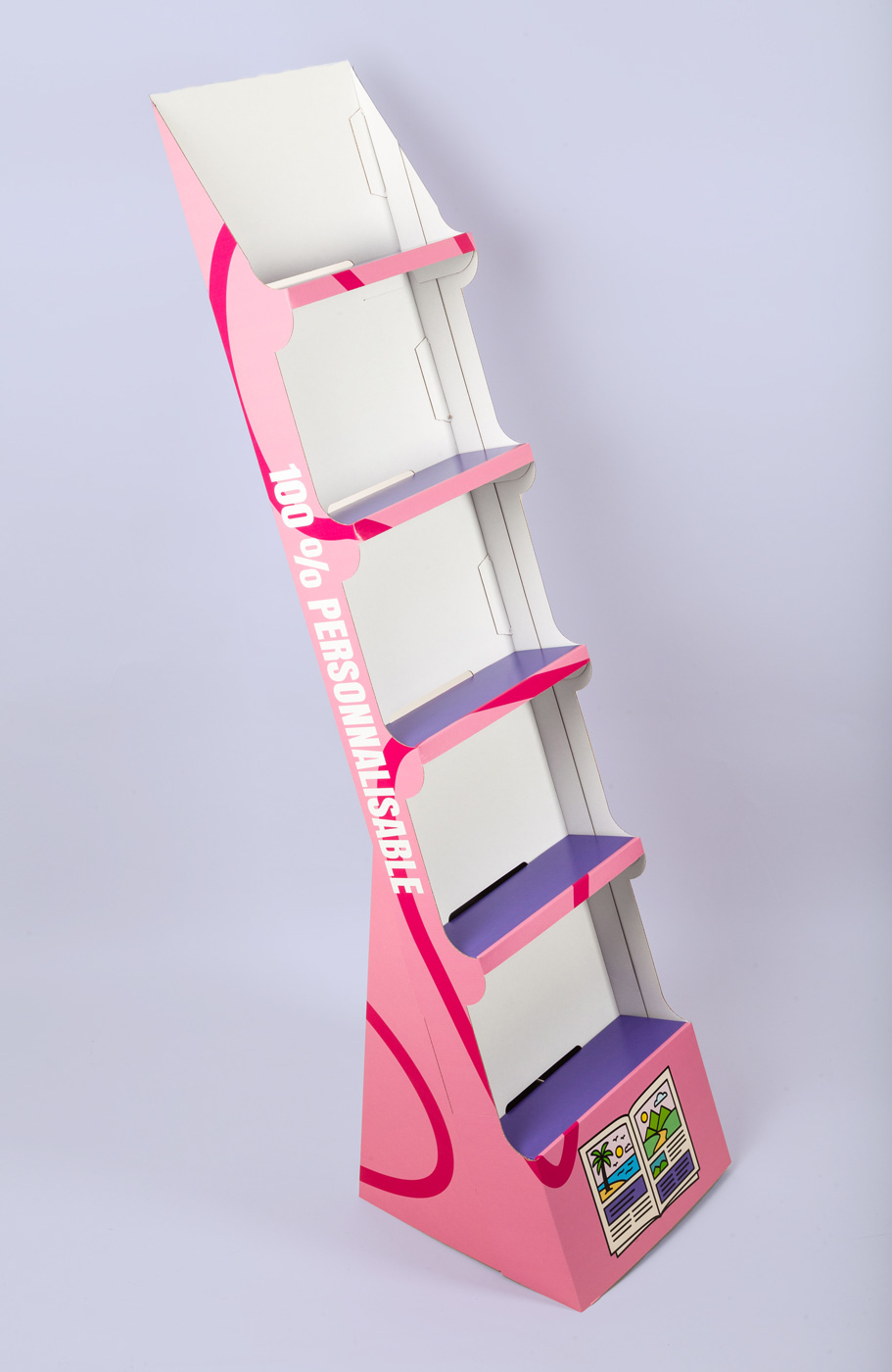 Présentoir carton personnalisable melbourne pour flyers et brochures