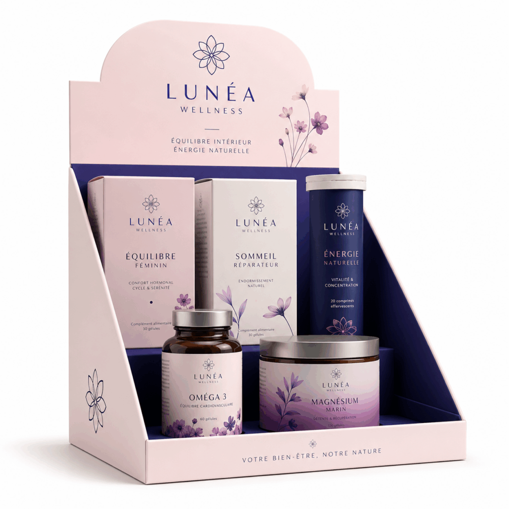 présentoir de comptoir personnalisable en carton ondulé