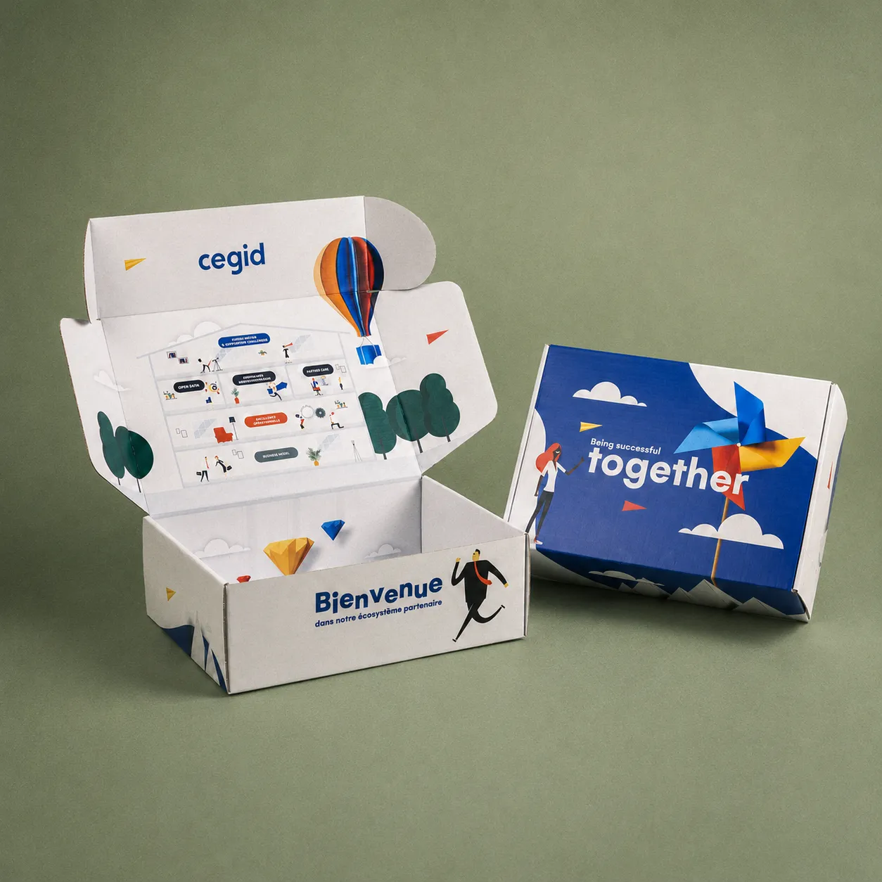 boite carton personnalisable : 100% sur mesure, dimensions et impression
