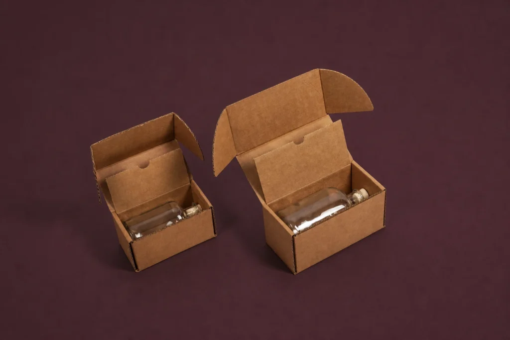 Boîte d'expédition, packaging carton personnalisé, bouteille, emballage sur mesure, Smartpack, fabrication française