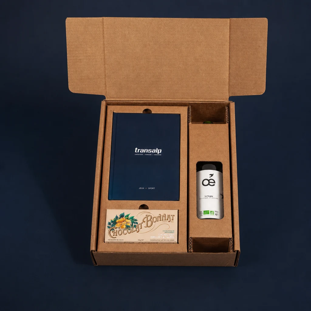 Calage carton, packaging carton personnalisé, coffret avec calage, emballage sur mesure, Smartpack, fabrication française