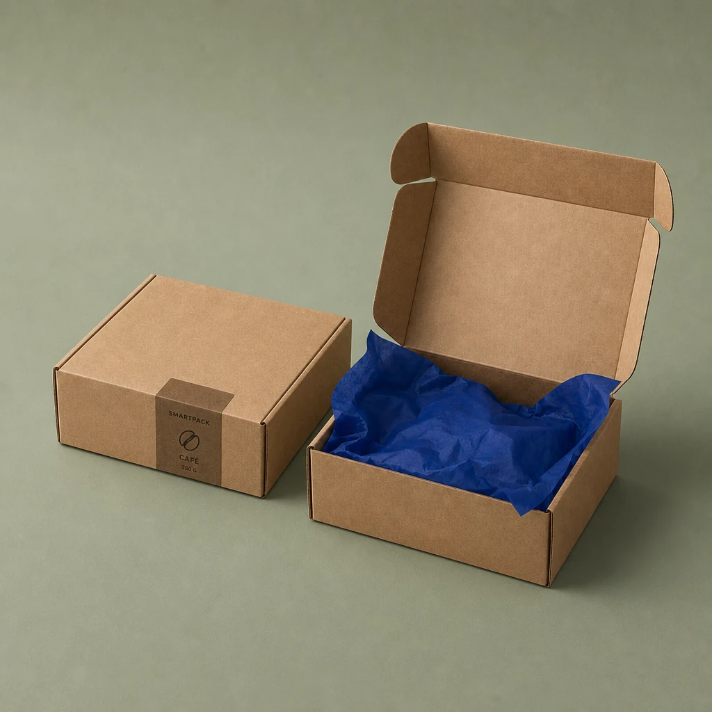 boite carton écologique neutre sur mesure, sans impression, smartpack, fabrication française