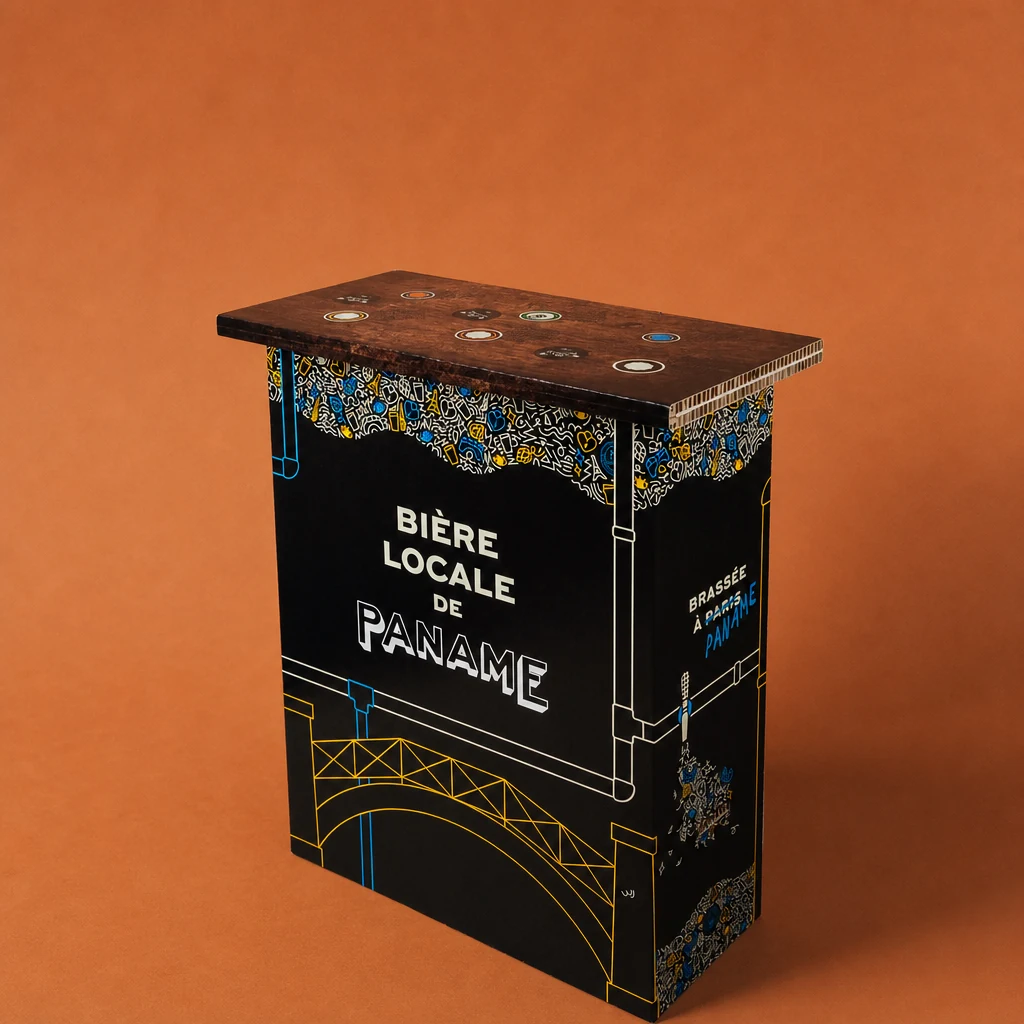 PLV de sol, PLV carton personnalisée, vin et spiritueux, packaging carton personnalisé, emballage sur mesure, Smartpack, fabrication française